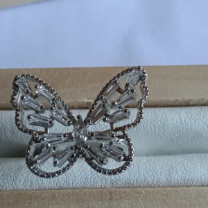 Anillo Mariposa Baguette