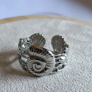 Anillo Caracola plateado