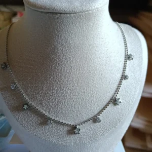 Collar Lluvia de Estrellitas en acero inoxidable hipoalergénico